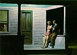 Edward Hopper Summer Evening painting